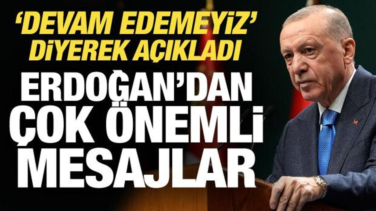 Erdoğan'dan son dakika yeni anayasa mesajı