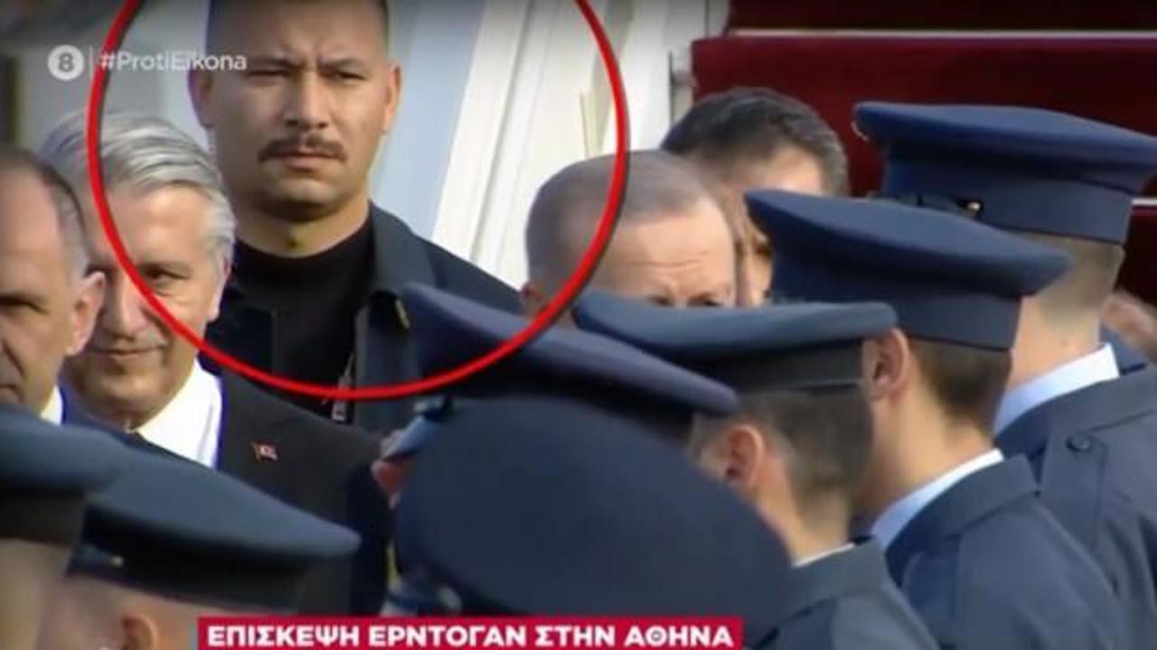 Erdoğan'ın koruması Yunanistan'da gündem oldu