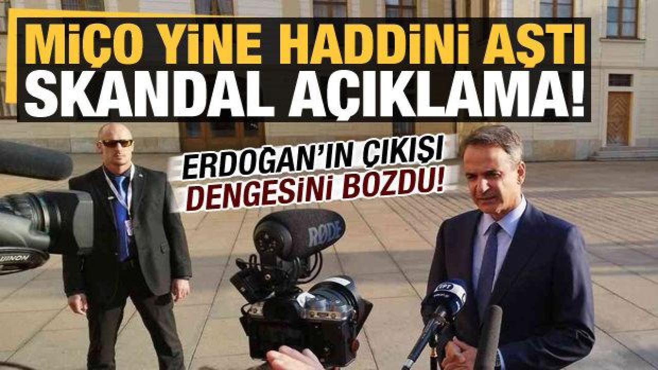 Erdoğan'ın sözleri Miçotakis'in dengesini bozdu: Türkiye'yi tehdit etti...