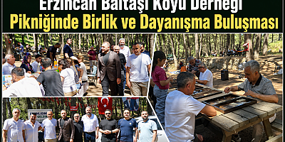 Erzincan Baltaşı Köyü Derneği Pikniğinde Birlik ve Dayanışma Buluşması