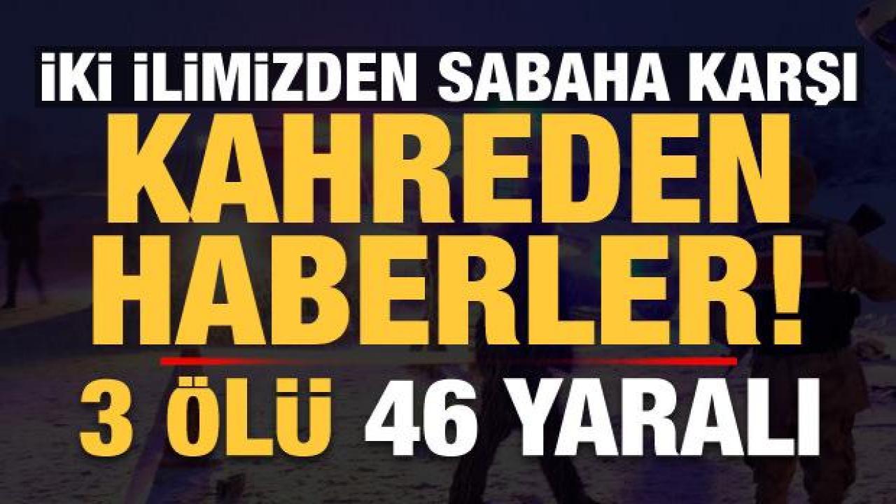 Erzincan ve Yozgat'ta yolcu otobüsü devrildi: Ölüler ve yaralılar var!