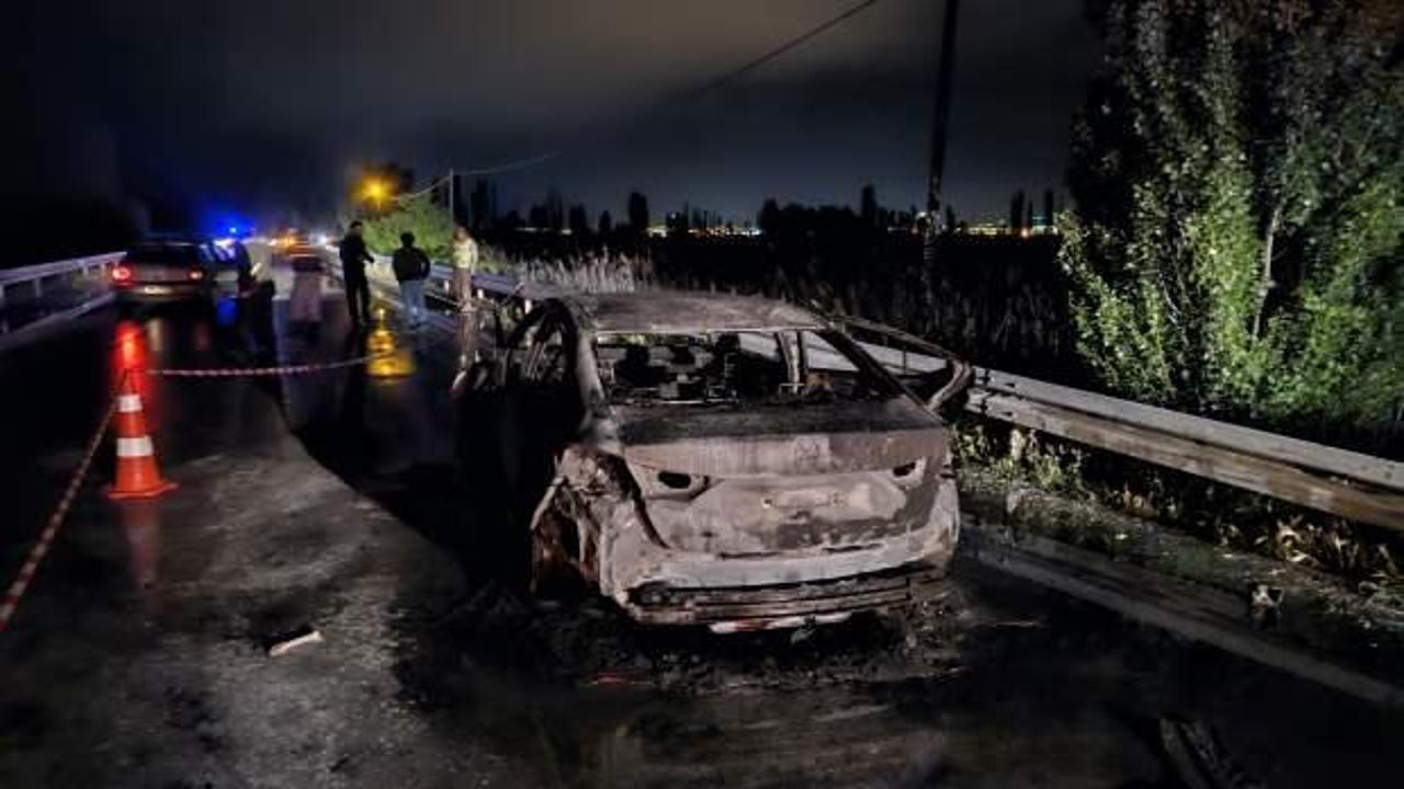 Erzincan'da kaza sonrası alev alarak yanan araçtaki 1 kişi öldü