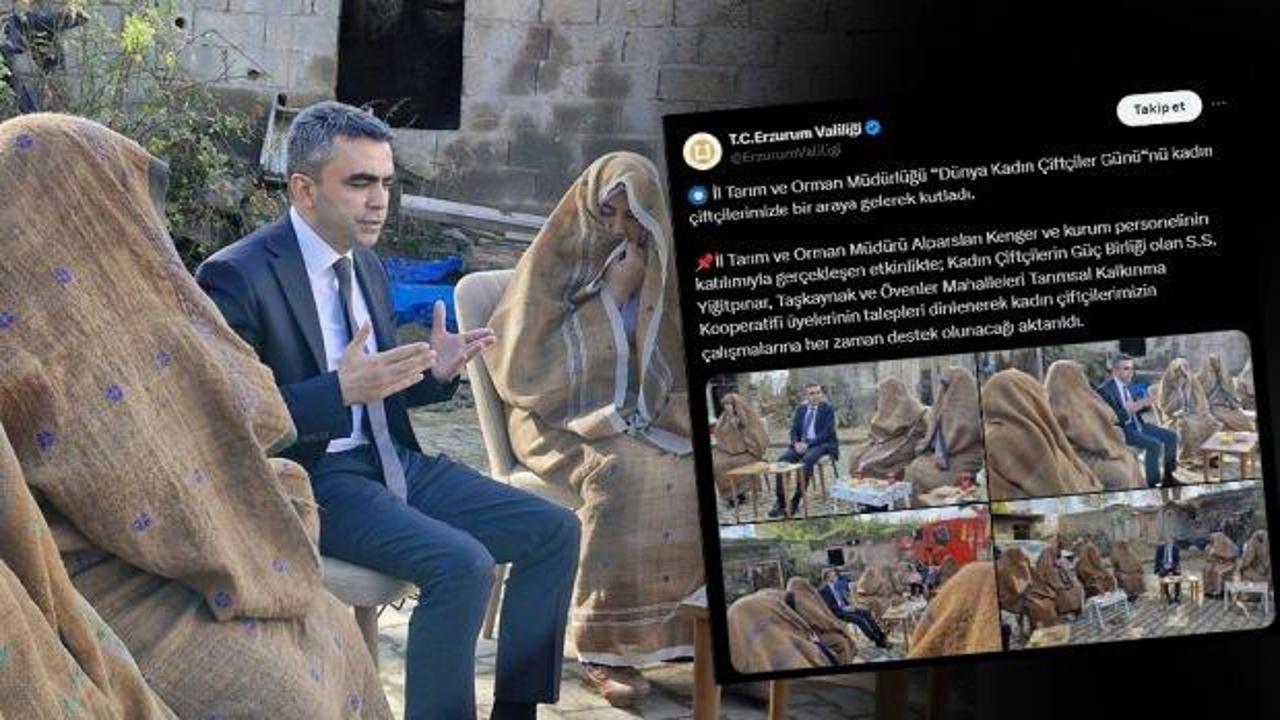 Erzurum Valiliği paylaştı! 'Ehram' giyen kadınlara nefret kustular