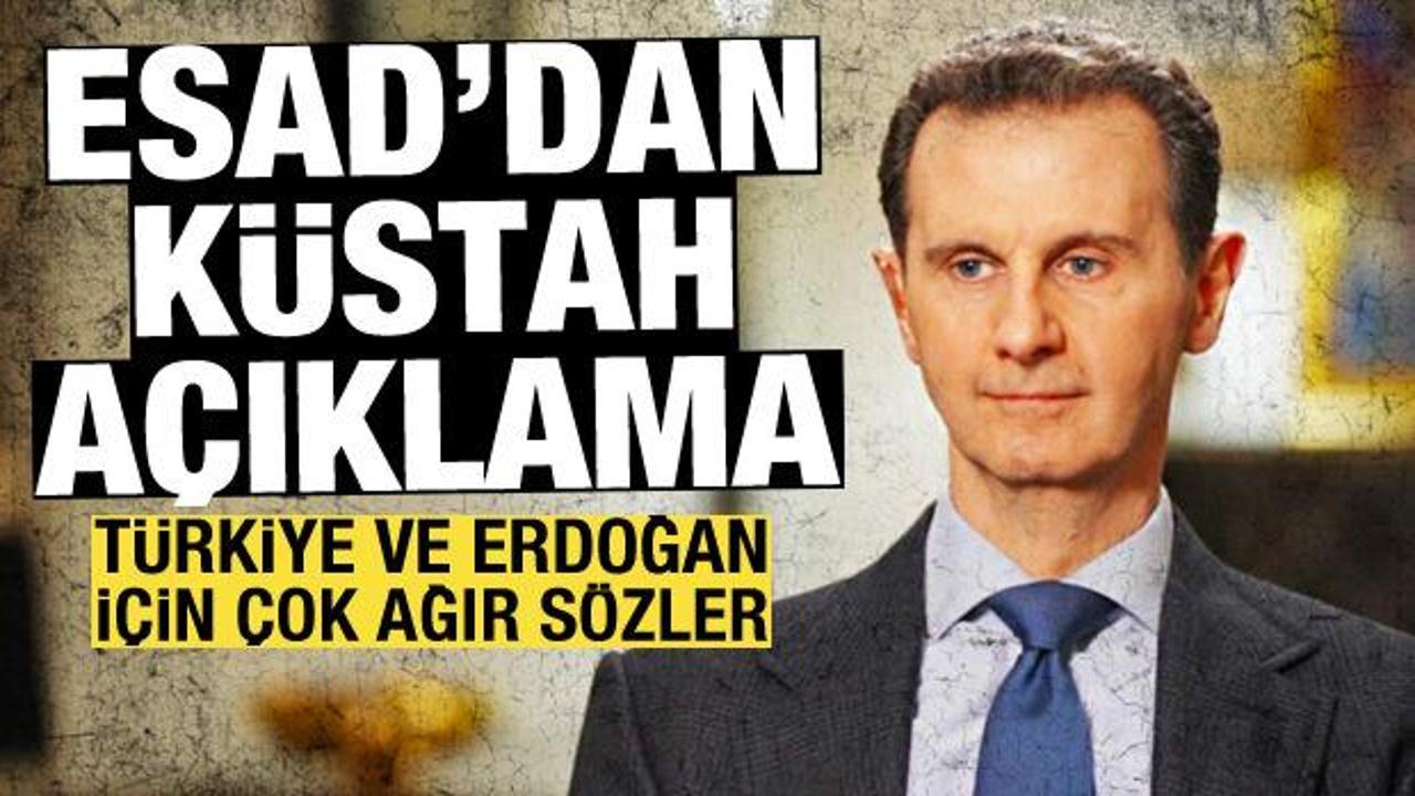 Esad'dan küstah açıklama: Türkiye ve Erdoğan için çok ağır sözler