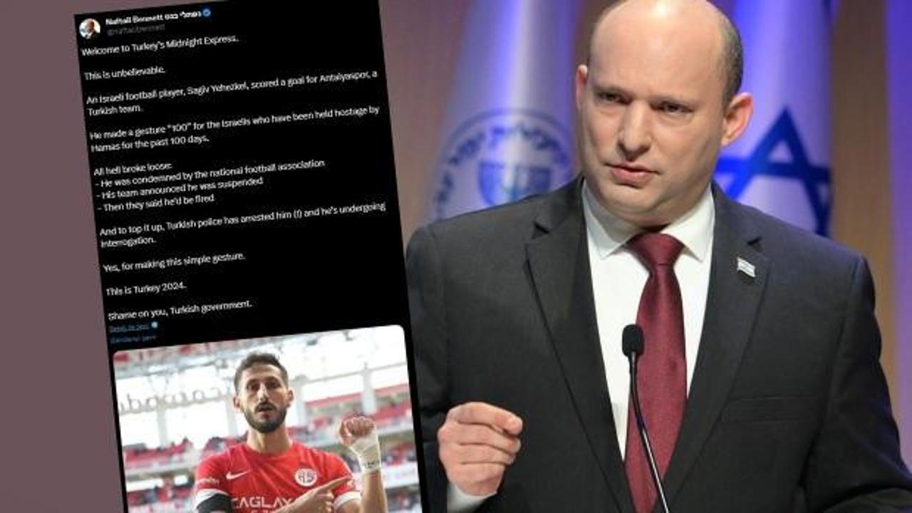 Eski İsrail Başbakanı Naftali Bennett'ten alçak Türkiye paylaşımı: Yazıklar olsun size
