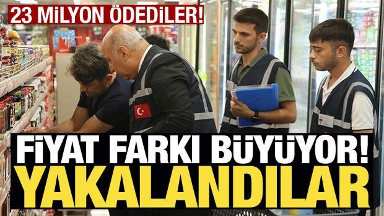 Etiket-kasa fiyatı uyuşmazlığına göz açtırılmıyor! Bakanlık ceza yağdırdı