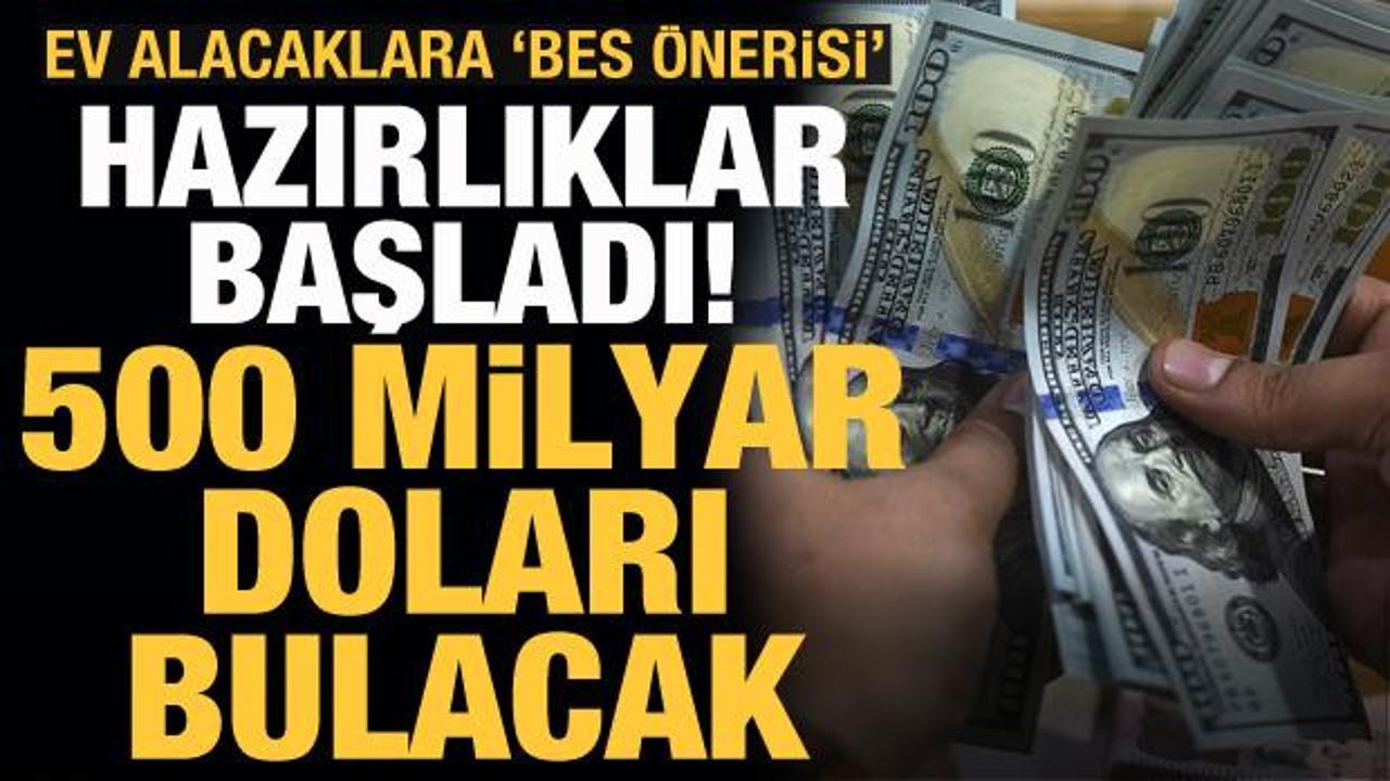 Ev alacaklara 'BES önerisi' 500 milyar dolar yastık altından çıkacak
