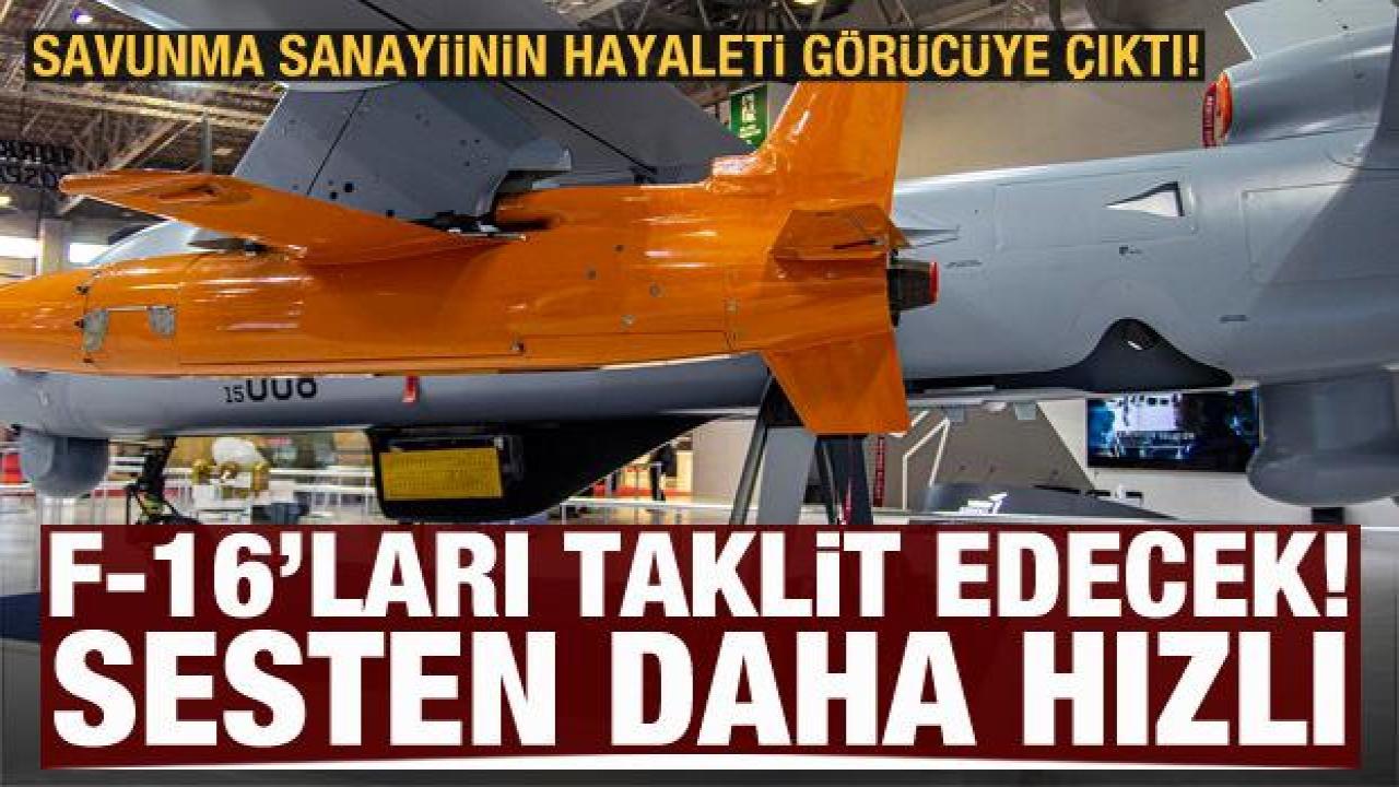 F-16’ları taklit eden İHA: Kamikaze Şimşek görücüye çıktı