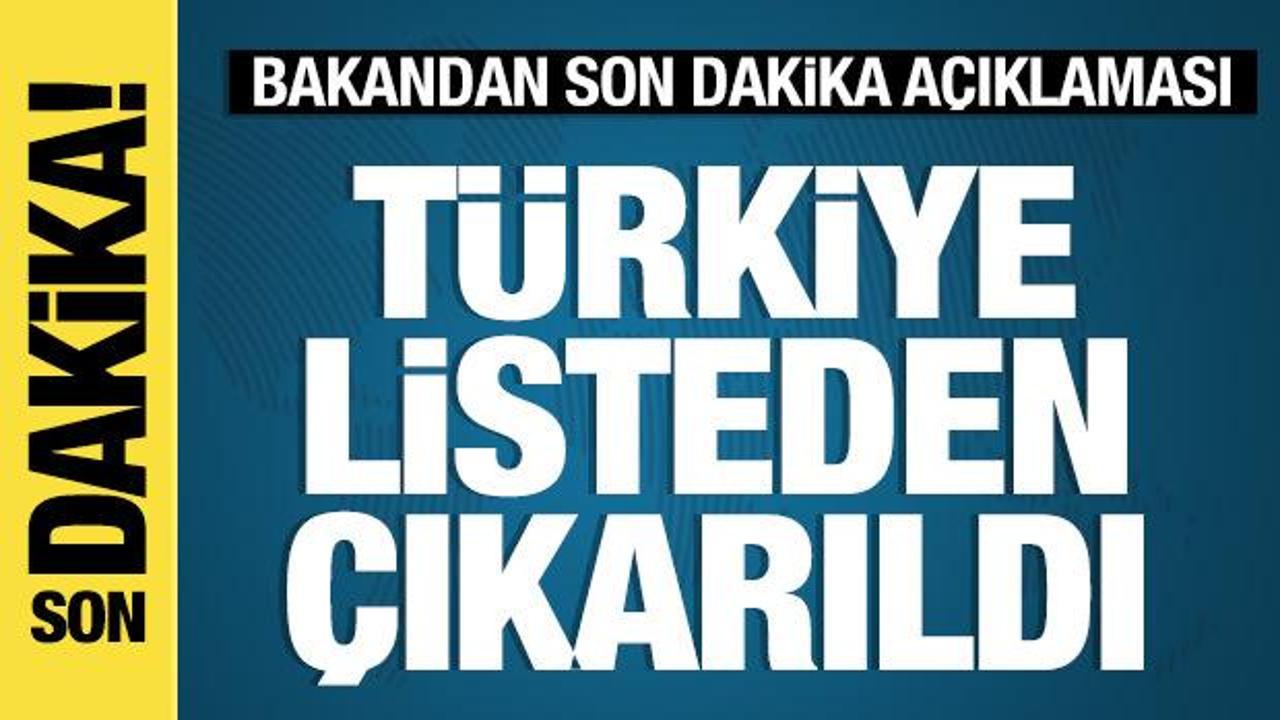 FATF, Türkiye'yi gri listeden çıkardı