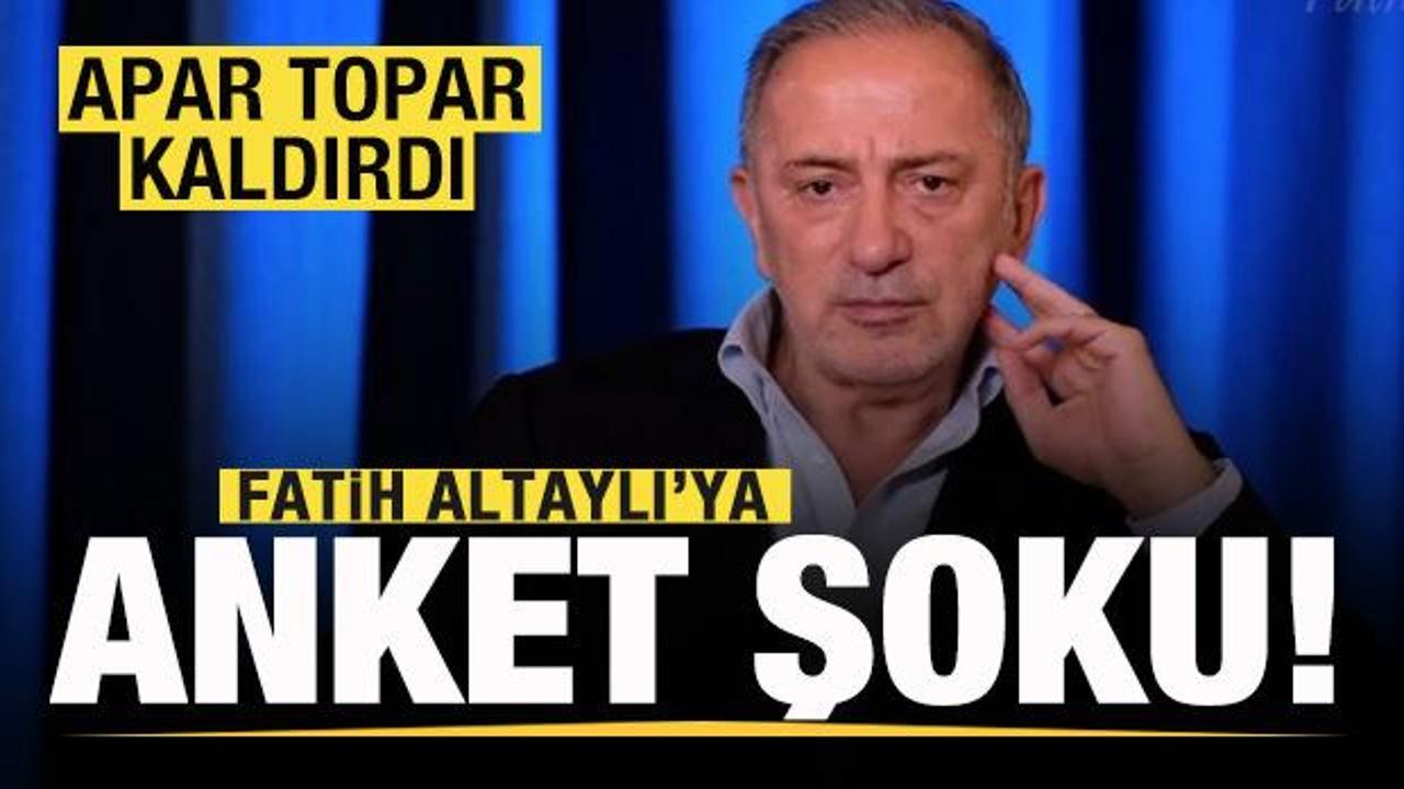 Fatih Altaylı'ya anket şoku! Kaldırmak zorunda kaldı
