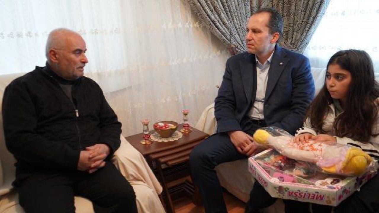 Fatih Erbakan, Ankara’da evlere yerleştirilen depremzedeleri ziyaret etti