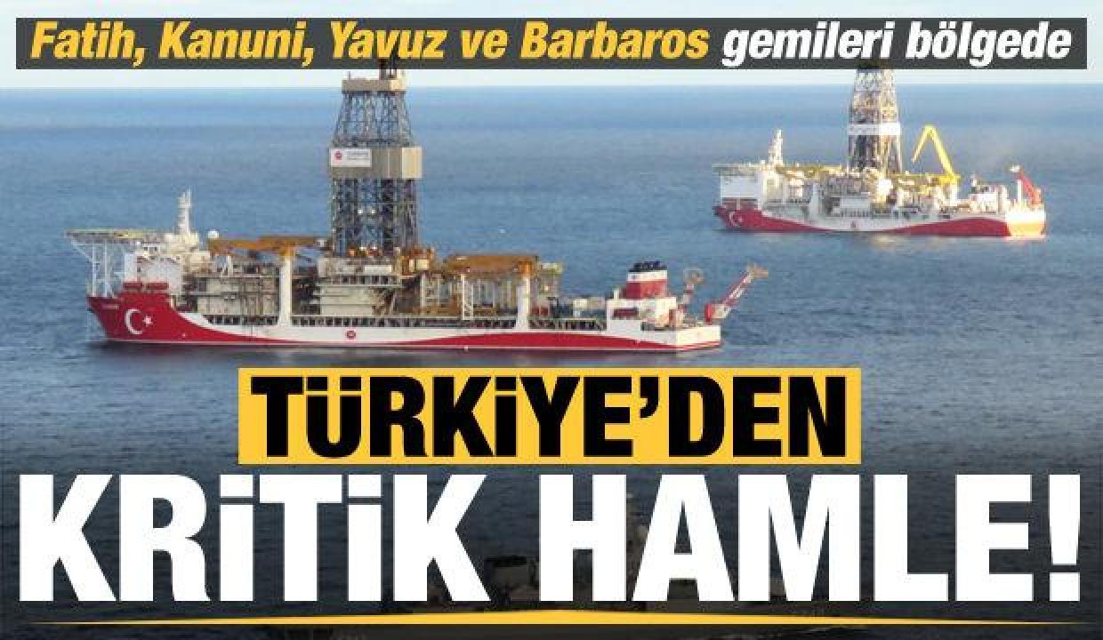 Fatih, Kanuni, Yavuz ve Barbaros gemileri bölgede: Gaz sahasında mayın alarmı