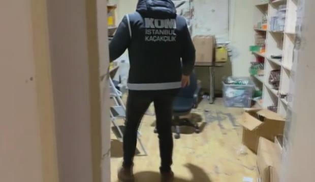 Fatih ve Bağcılar'da kaçak tütün operasyonu