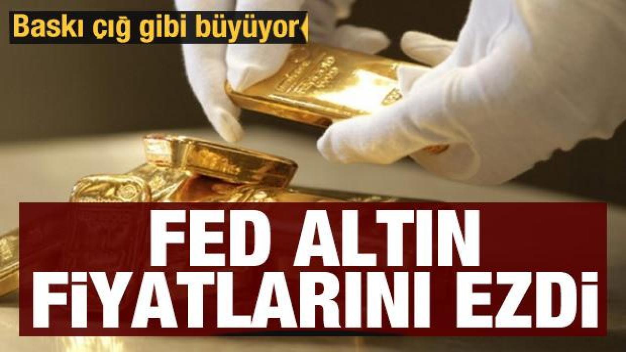 Fed altın fiyatlarını ezdi: 10 günde yüzde 6 kayıp