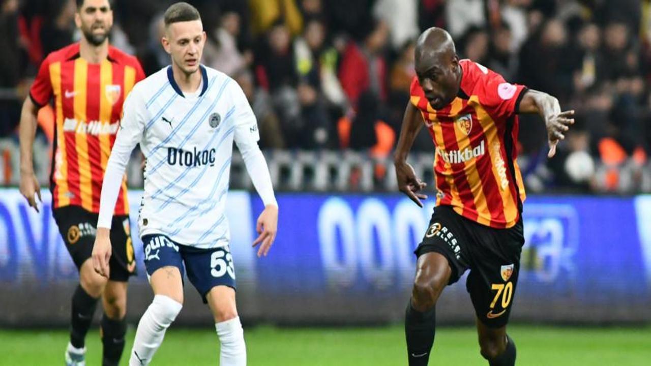 Fenerbahçe-Kayserispor! Muhtemel 11'ler