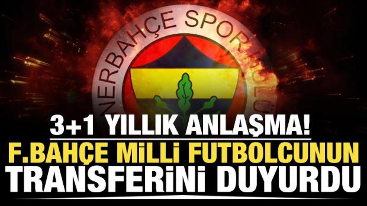 Fenerbahçe milli futbolcuyu duyurdu! 3+1 yıllık sözleşme