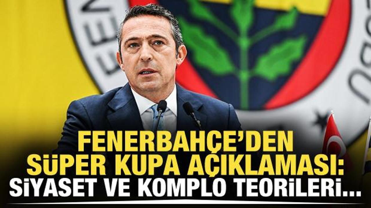 Fenerbahçe'den açıklama! 