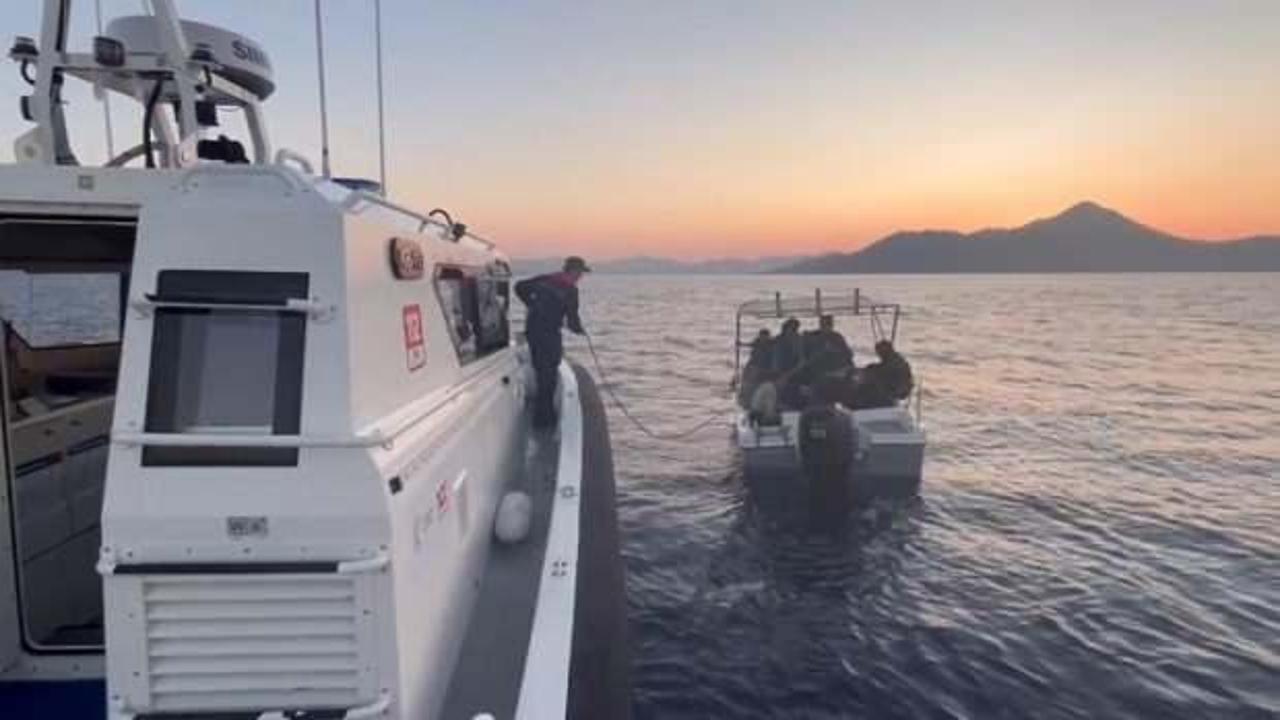 Fethiye açıklarında 103 düzensiz göçmen yakalandı
