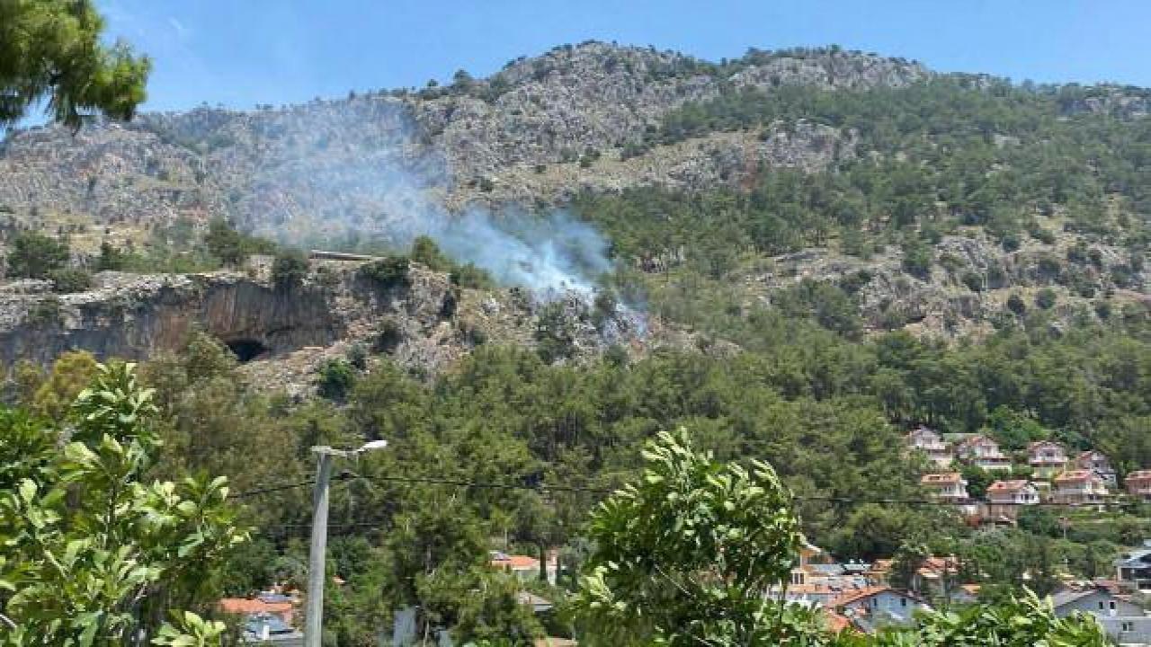 Fethiye'de orman yangını: 5 dönüm alan zarar gördü