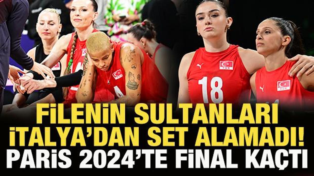 Filenin Sultanları, İtalya engeline takıldı! Paris 2024'te final kaçtı