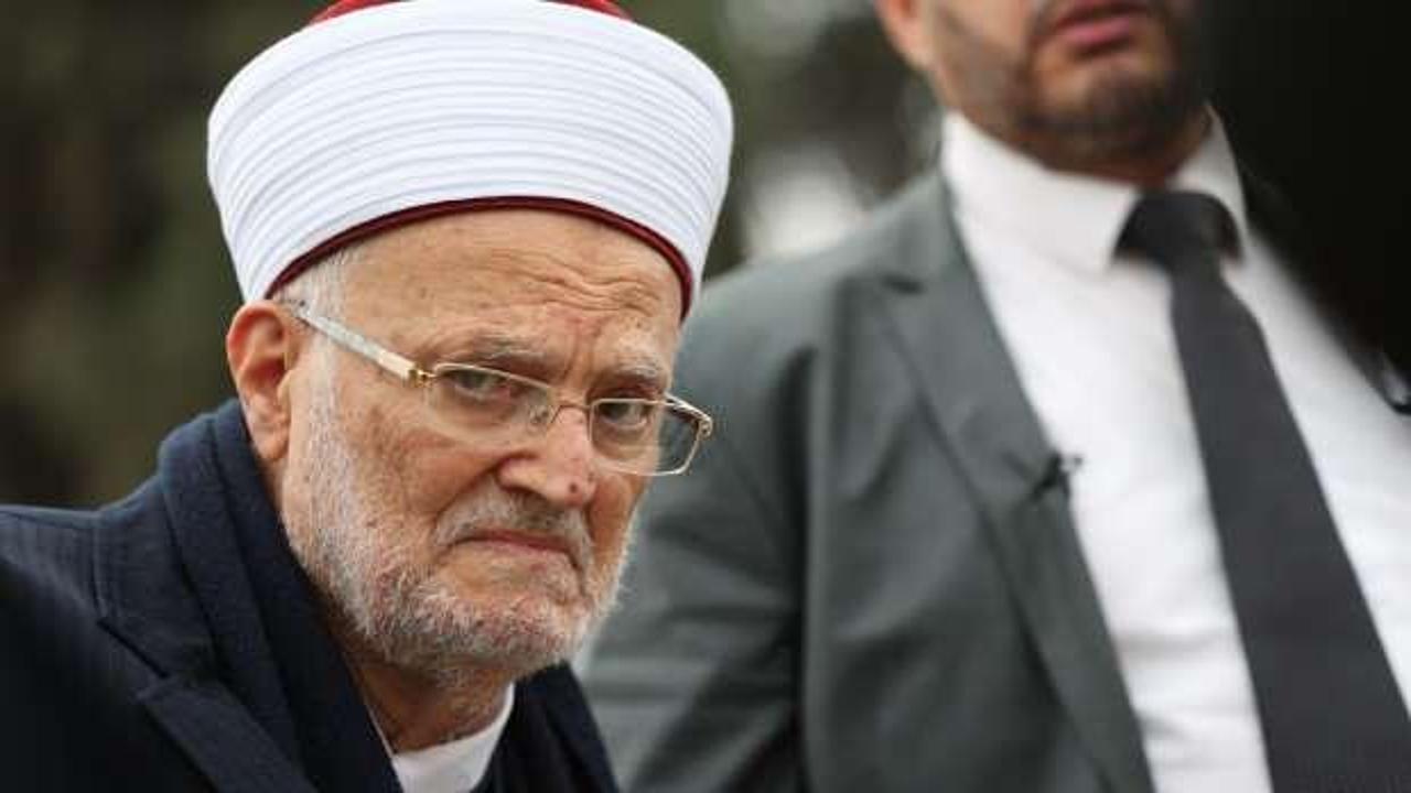 Filistin açıkladı! İsrail Mescid-i Aksa İmamı İkrime Sabri'yi hapishaneye çağırdı
