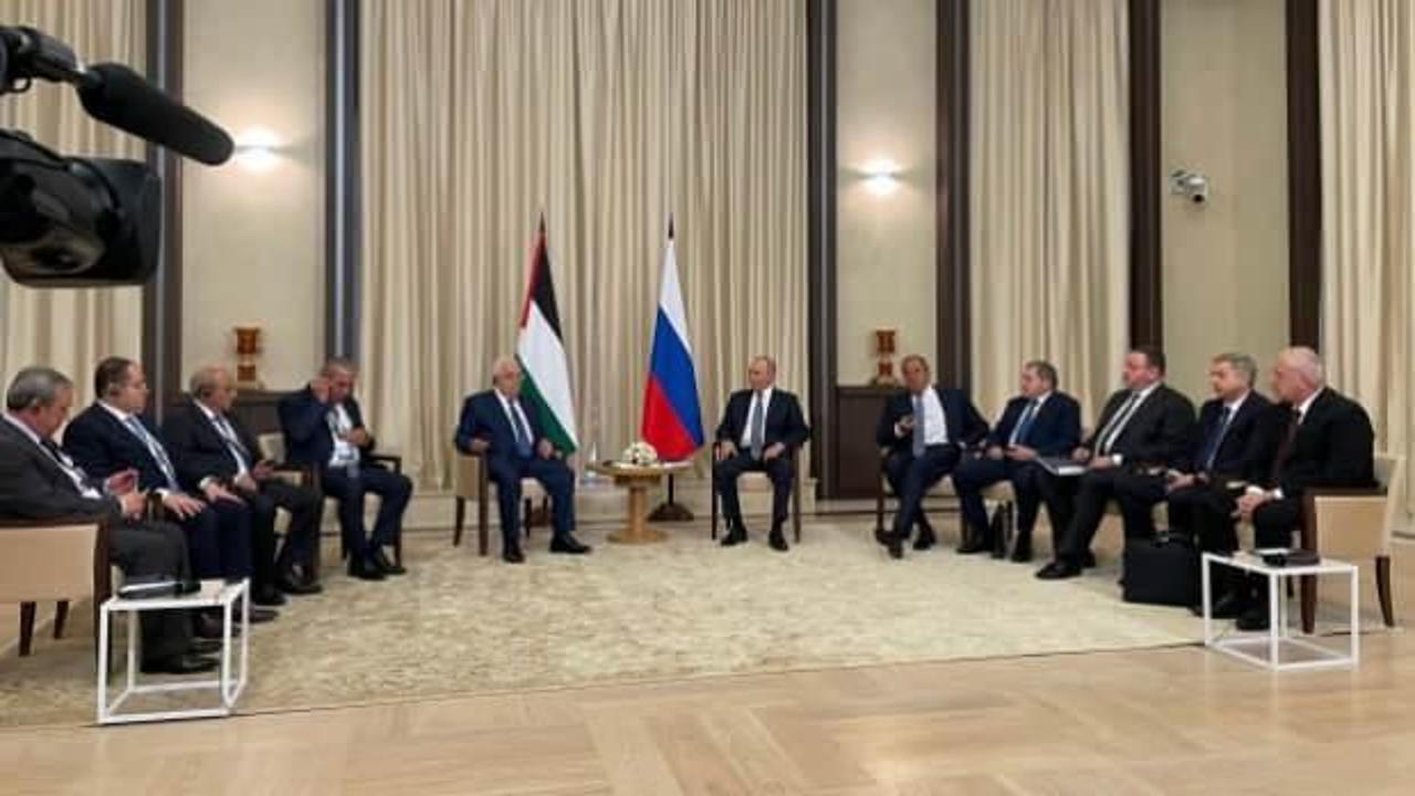 Filistin Devlet Başkanı Abbas, Putin'le görüştü