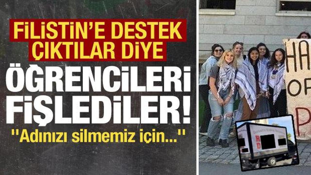 Filistin'e destek çıkan Harvard'lı öğrencileri fişlediler! 'Adınızı silmemiz için...'