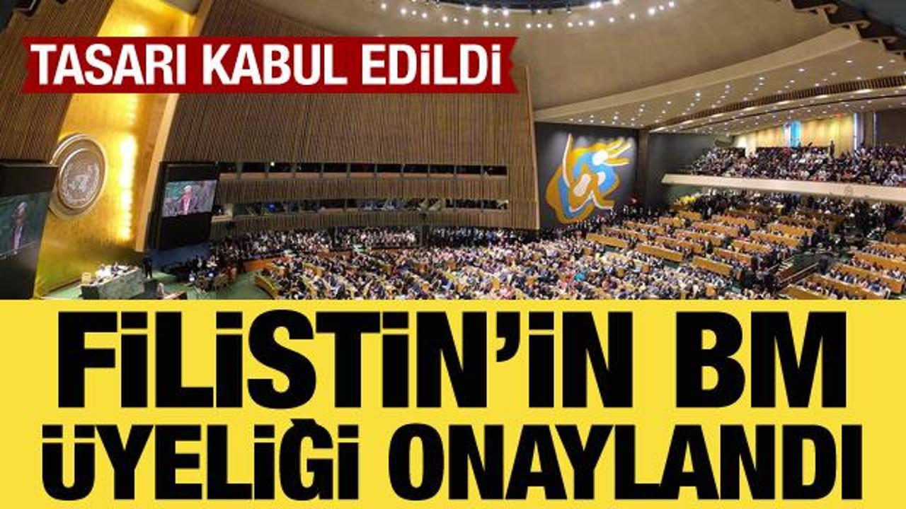 Filistin'in BM üyeliği onaylandı