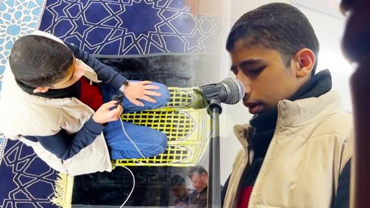 Filistin'in en küçük imamı oldu