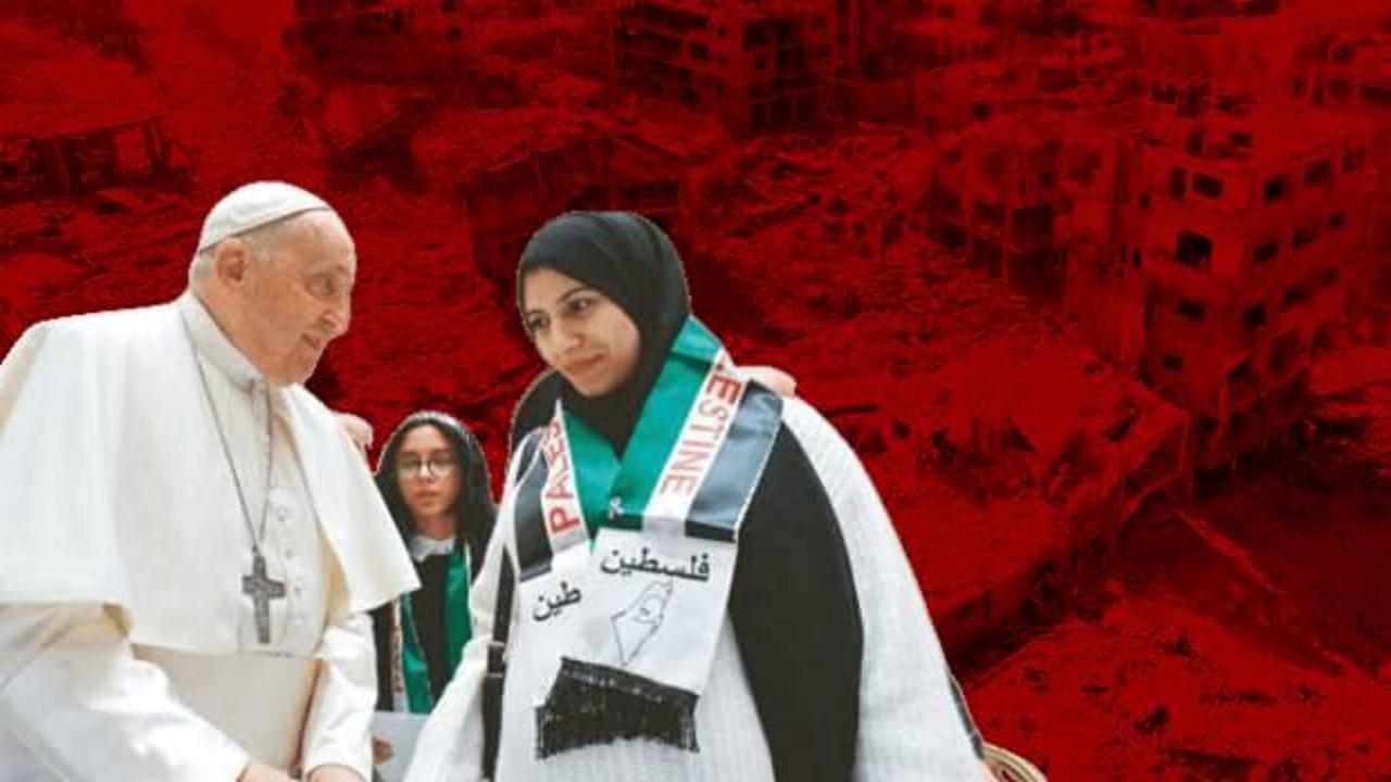Filistinli ailelerle görüşen Papa: Gazze'de yaşananlar soykırım
