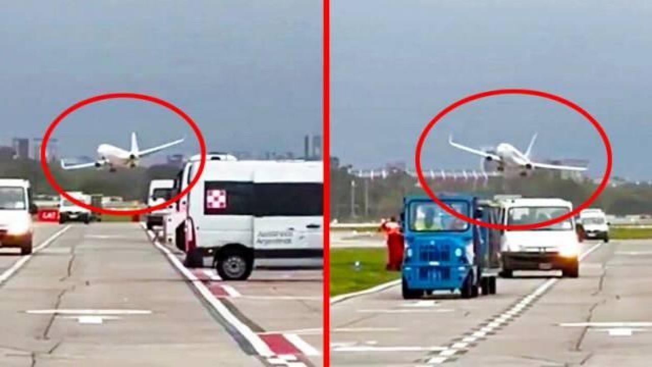 Fırtına, B737-800'ü beşik gibi salladı