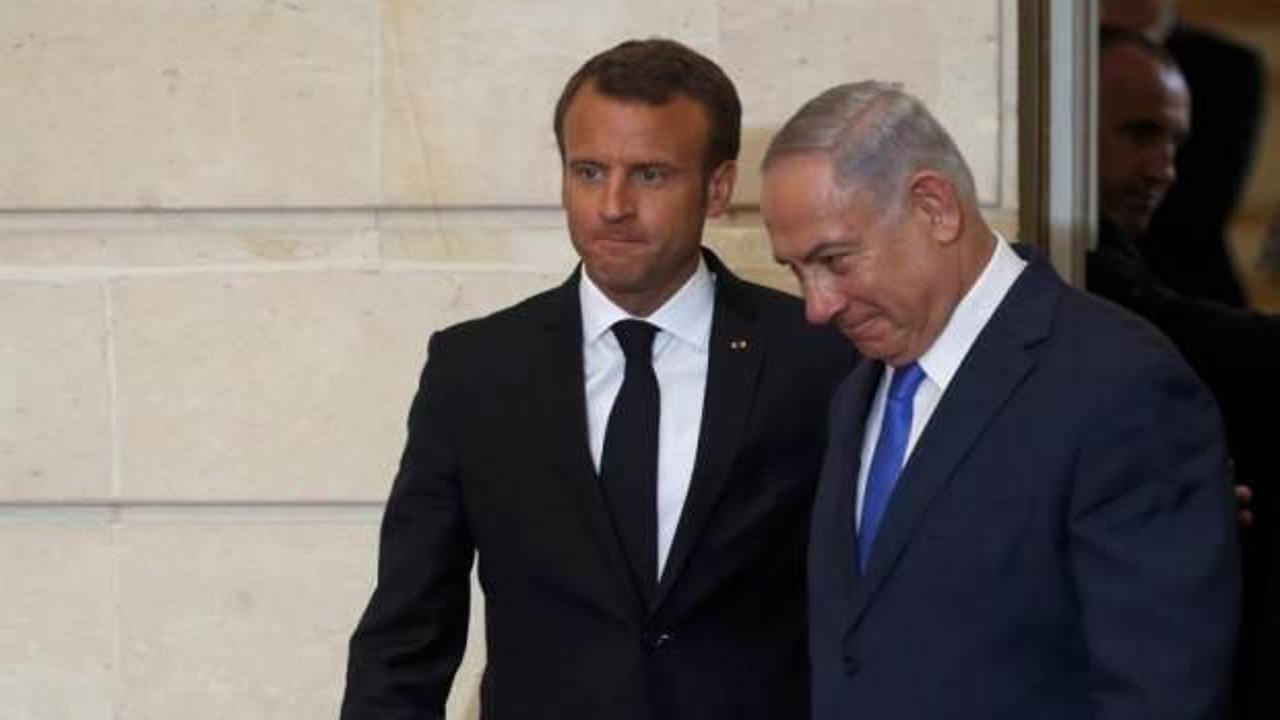 Fransa Cumhurbaşkanı Macron, işgalci İsrail'i hedef almaya devam ediyor