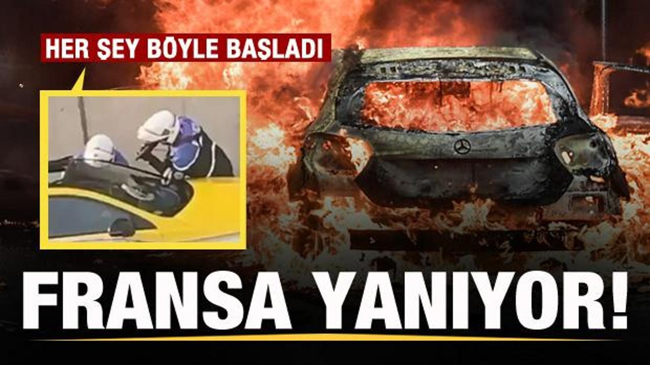 Fransa'da olaylar çığırından çıktı! Her şey böyle başladı