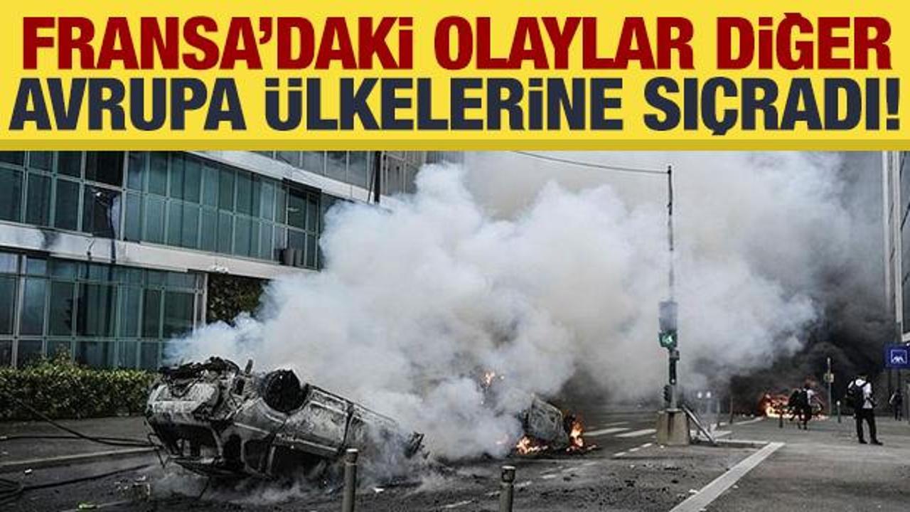 Fransa'daki olaylar Belçika'ya da sıraçadı: 29 kişi gözaltında