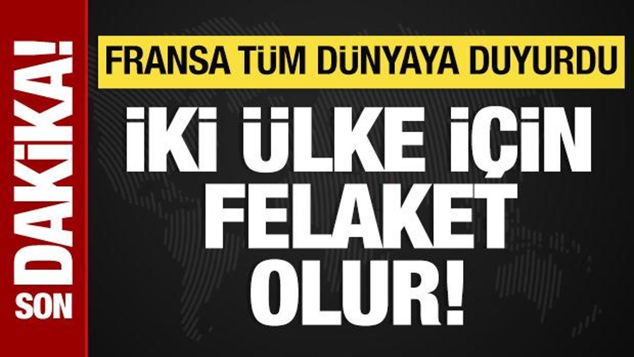 Fransa'dan İsrail-Lübnan açıklaması: Felaket olur