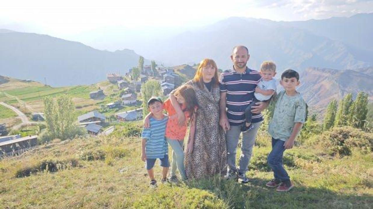 Fransız gelin yıllardır yaz tatilini Artvin’de eşinin köyünde geçiriyor