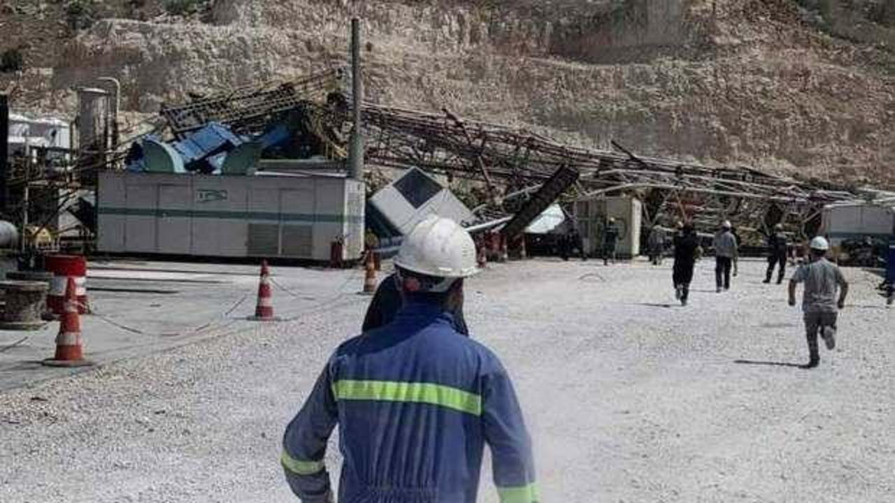 Gabar Dağı'nda petrol sondaj kulesi devrildi! 1 mühendis hayatını kaybetti