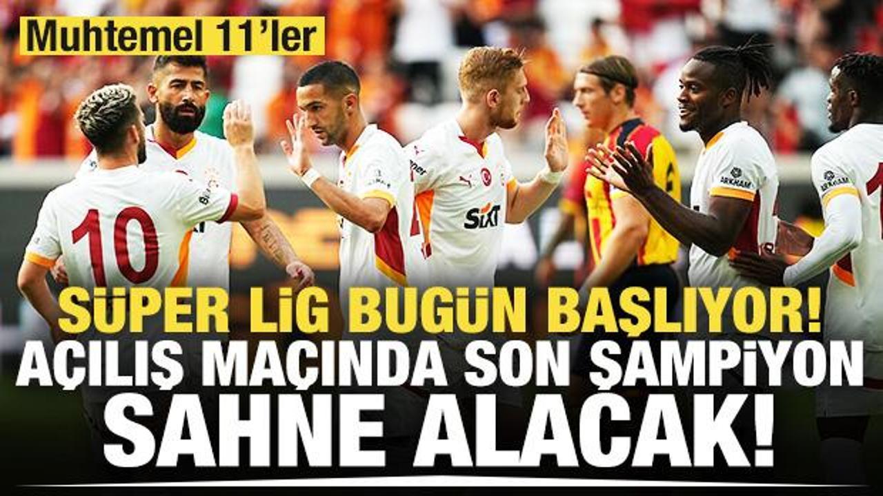 Galatasaray-Hatayspor! Muhtemel 11'ler