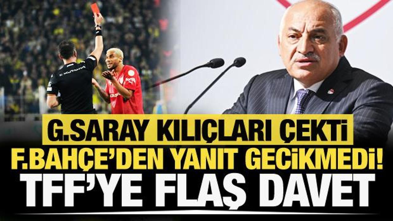 Galatasaray kılıçları çekti, Fenerbahçe'den yanıt geçikmedi: TFF'ye flaş davet