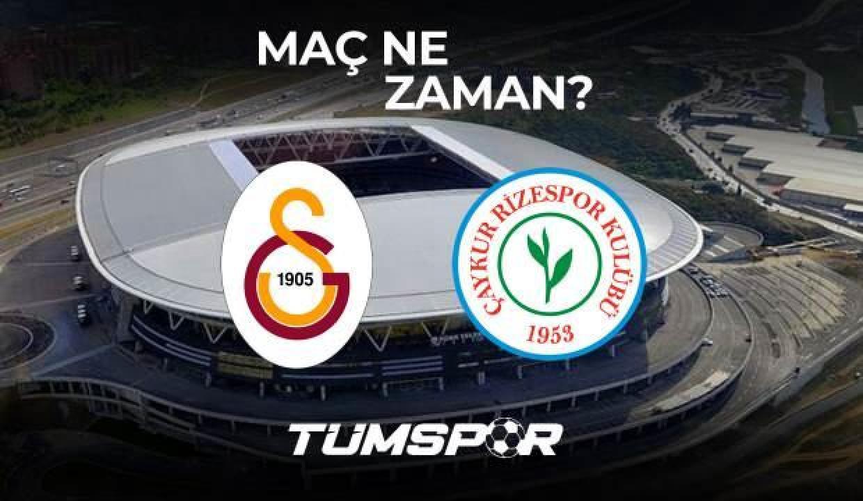 Galatasaray Rizespor maçı ne zaman, saat kaçta ve hangi kanalda? GS Rize yayın bilgileri!