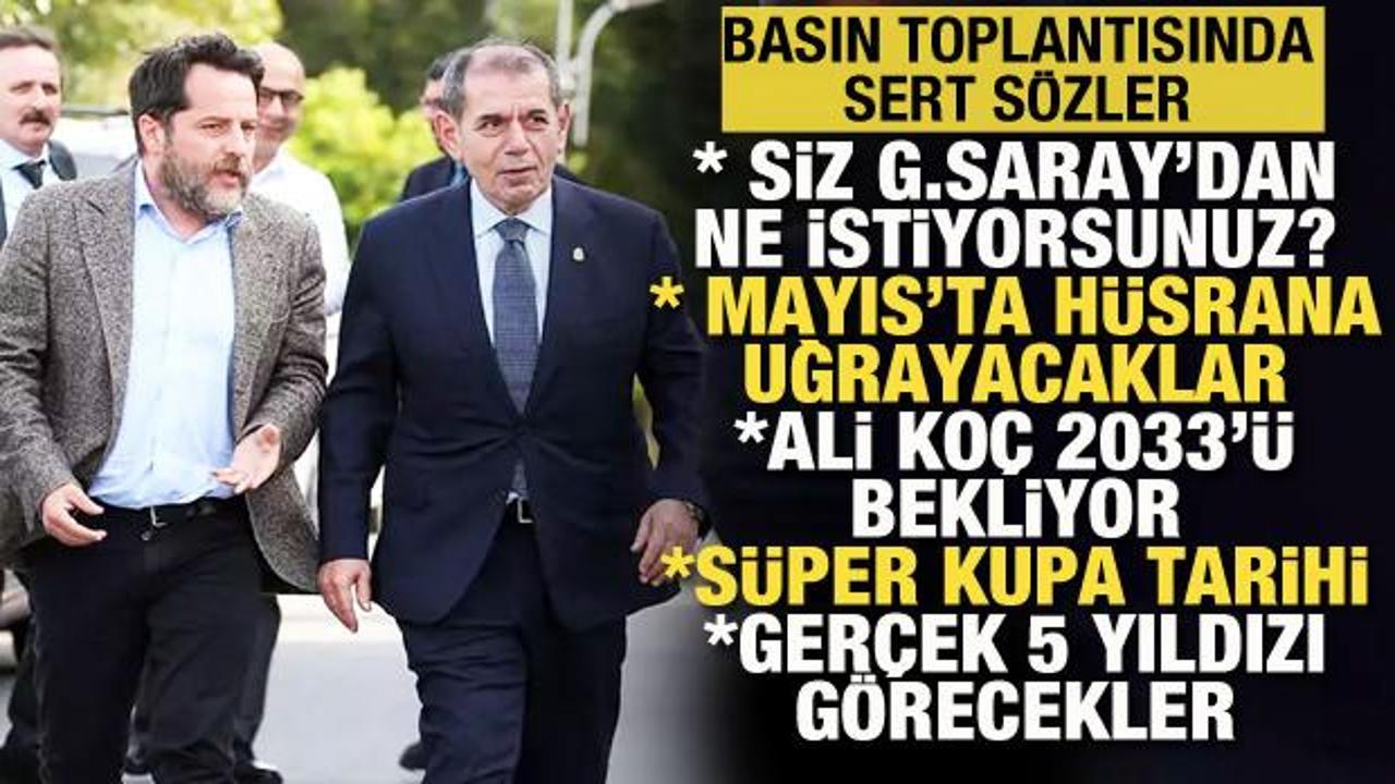 Galatasaray'da basın toplantısında sert sözler! Fenerbahçe ve Ali Koç'a gönderme