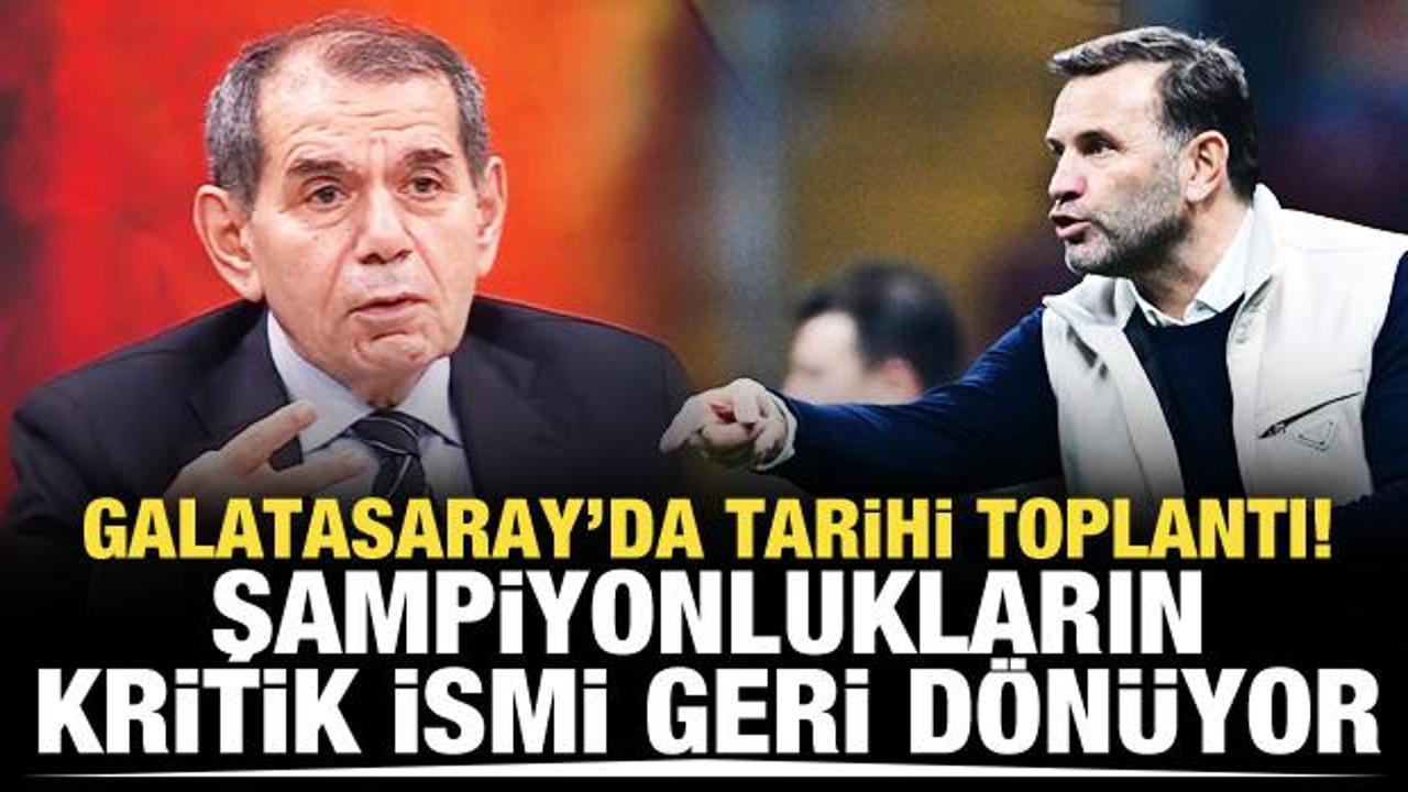 Galatasaray'da şampiyonluk zirvesi! Kritik isim kulübe geri dönebilir