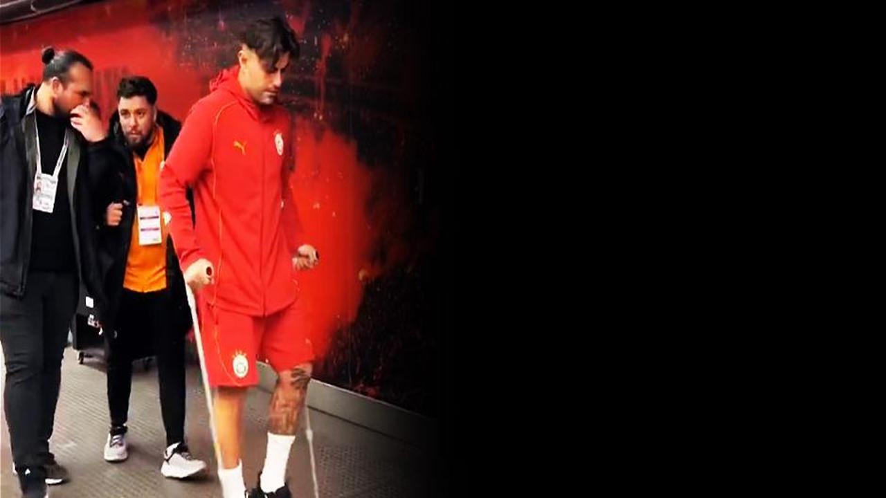 Galatasaray'da şok! Stattan koltuk değnekleriyle ayrıldı