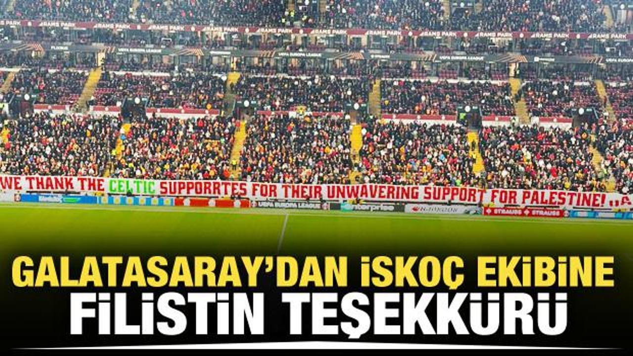 Galatasaray'dan İskoç kulübüne teşekkür! 