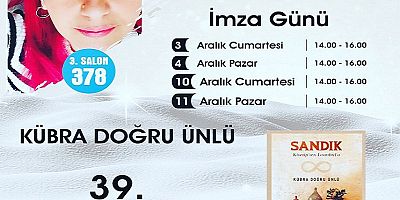 Gazeteci Kübra Doğru Ünlü, üçüncü kitabı Sandık ile TÜYAP'ta okuyucusuyla buluşacak