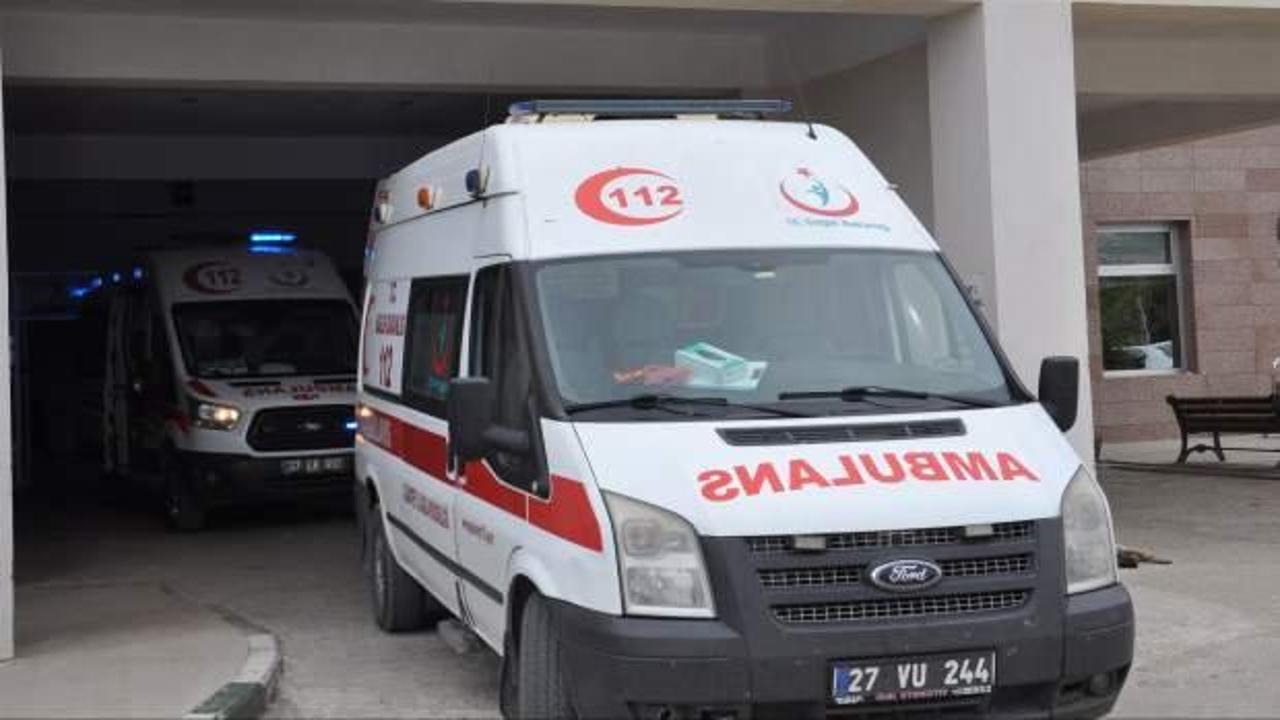 Gaziantep’te devrilen motosikletteki 2 kişi yaralandı