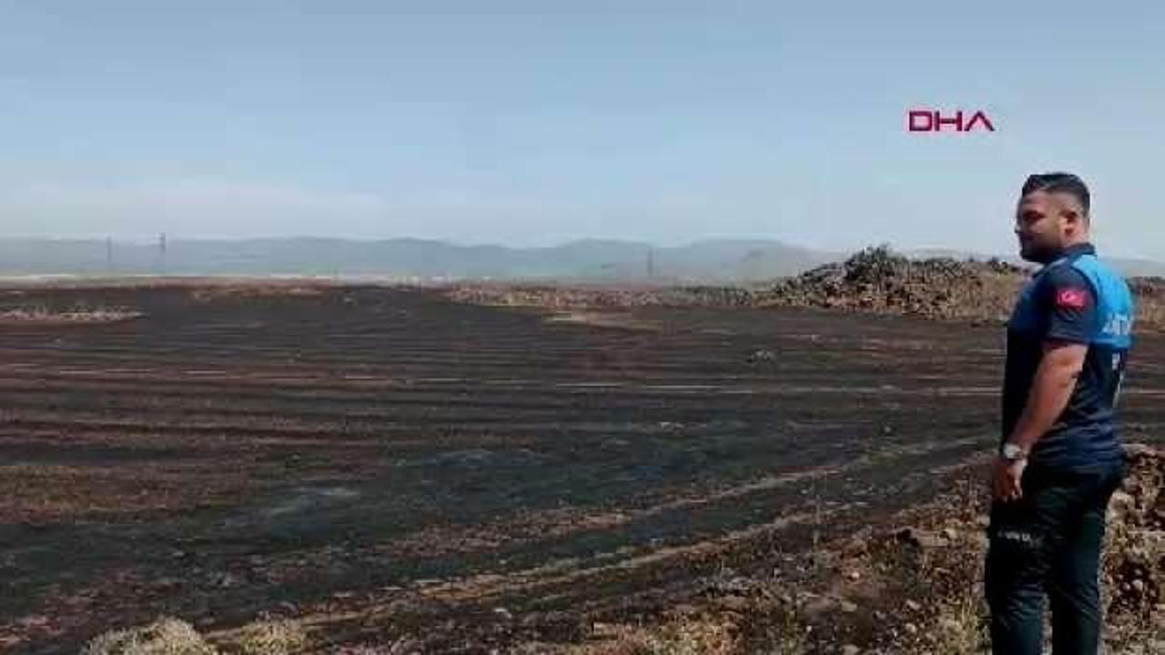 Gaziantep'teki anız yangınında 15 bin dönüm tarım alanı zarar gördü