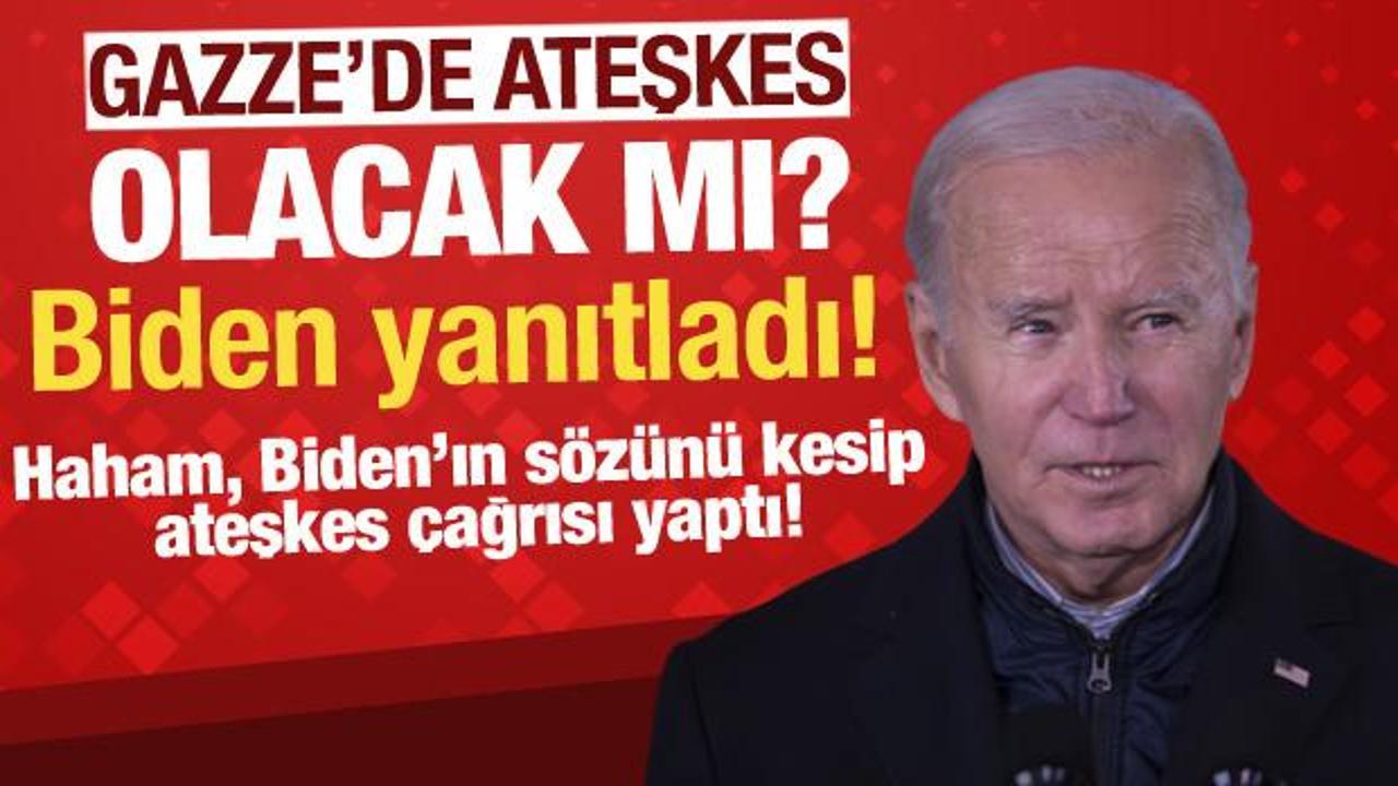 Gazze'de ateşkes olacak mı? ABD Başkanı Biden yanıtladı