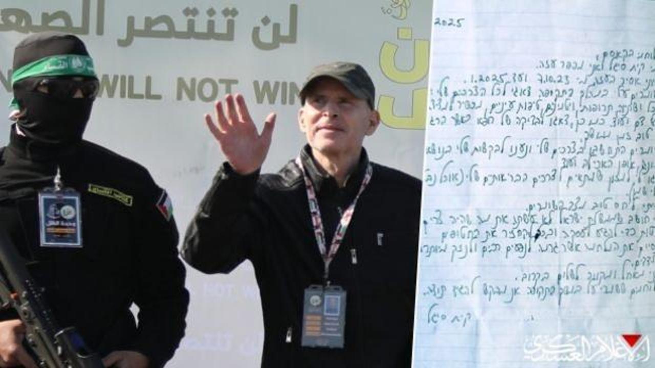 Gazze'den serbest bırakılan esirden Hamas'a teşekkür mektubu: İsrail olsa yapmazdı