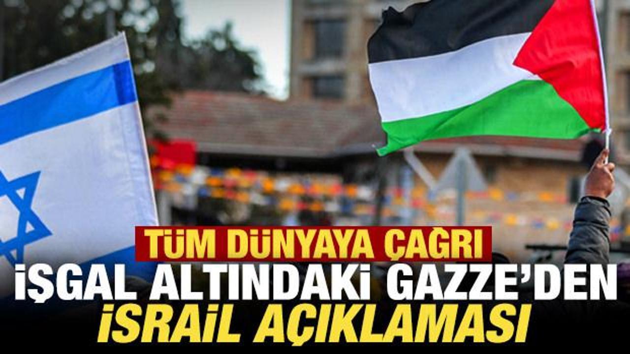 Gazze'den son dakika 1 Mayıs açıklaması! Tüm dünyaya İsrail çağrısı